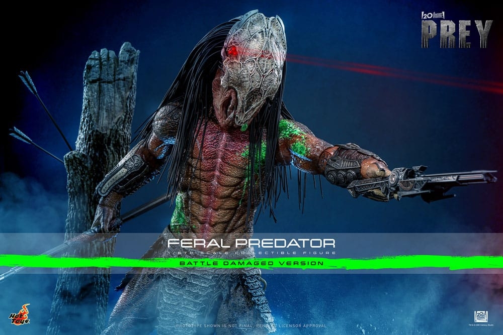 Feral Predator (Battle Damaged) by Hot Toys - Prey 1/6 scale action figure - TMS173