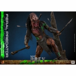 Feral Predator (Battle Damaged) van Hot Toys - Prey 1/6 schaal actiefiguur - TMS173
