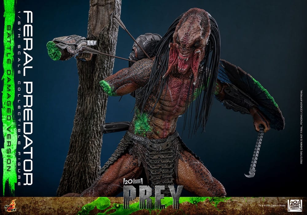 Feral Predator (Battle Damaged) par Hot Toys - figurine 1/6 Prey de 37 cm - TMS173