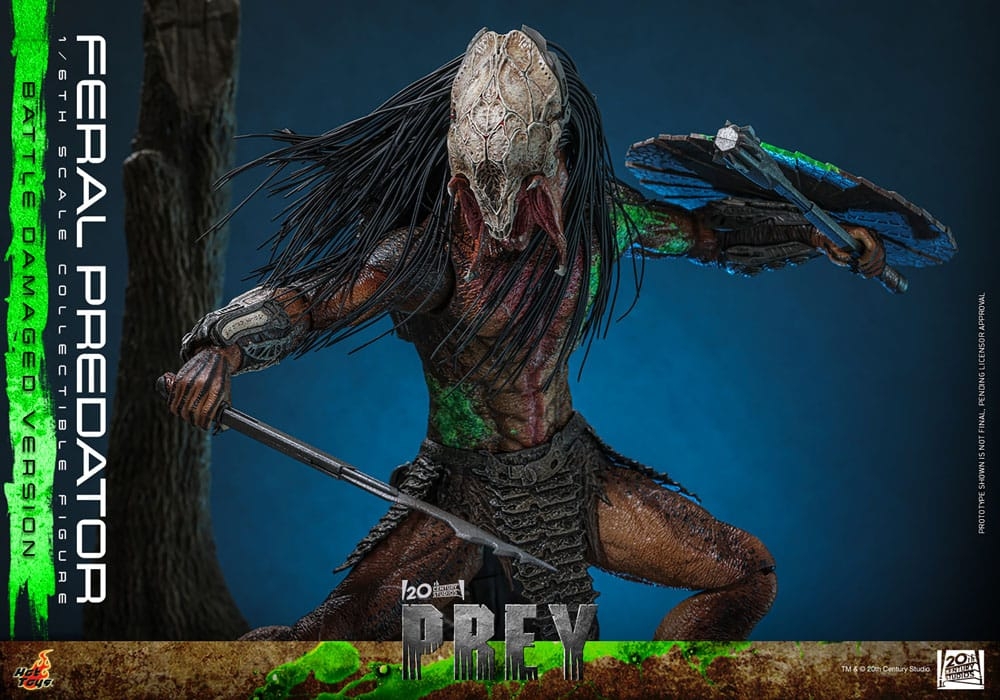Feral Predator (Battle Damaged) by Hot Toys - Prey 1/6 scale action figure - TMS173