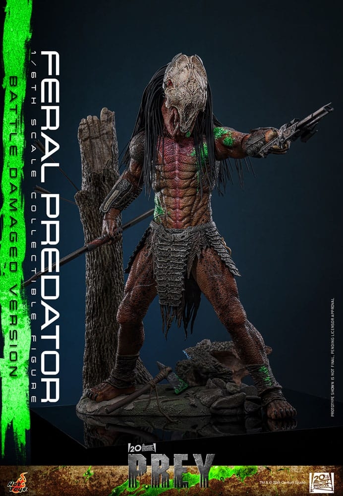Feral Predator (Battle Damaged) par Hot Toys - figurine 1/6 Prey de 37 cm - TMS173