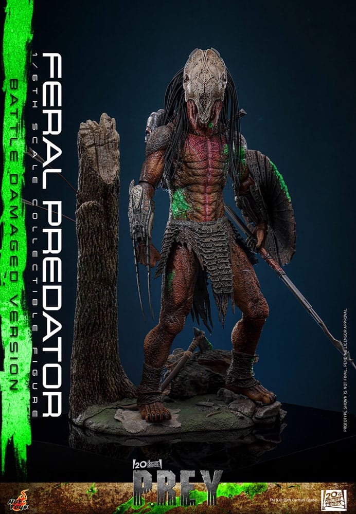 Feral Predator (Battle Damaged) by Hot Toys - Prey 1/6 scale action figure - TMS173