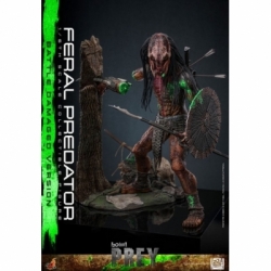 Feral Predator (Battle Damaged) van Hot Toys - Prey 1/6 schaal actiefiguur - TMS173
