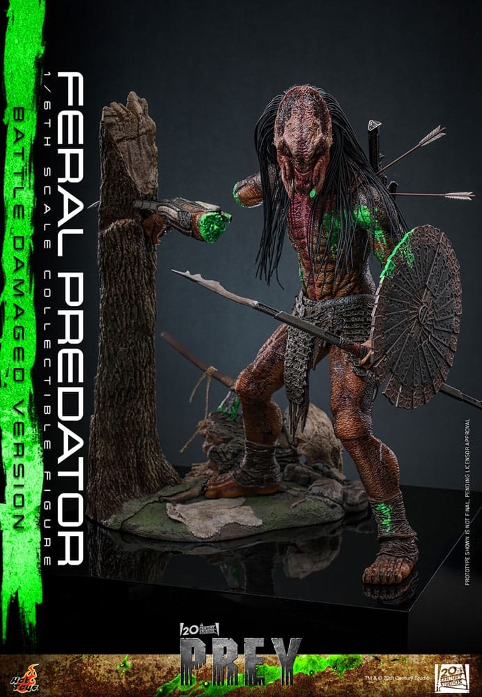 Feral Predator (Battle Damaged) by Hot Toys - Prey 1/6 scale action figure - TMS173