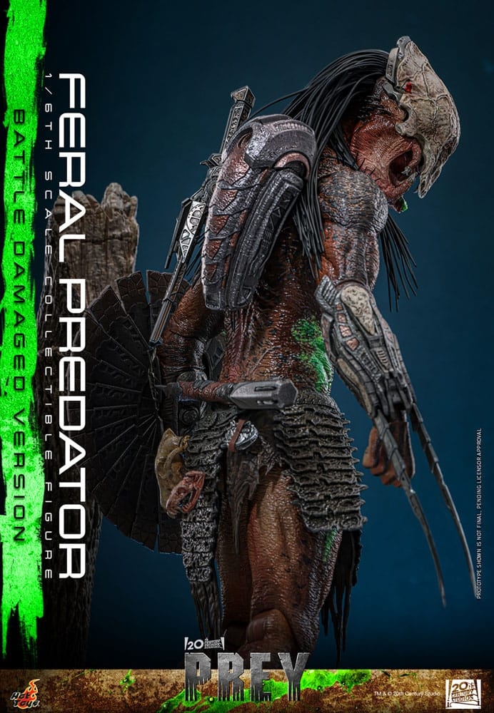 Feral Predator (Battle Damaged) by Hot Toys - Prey 1/6 scale action figure - TMS173
