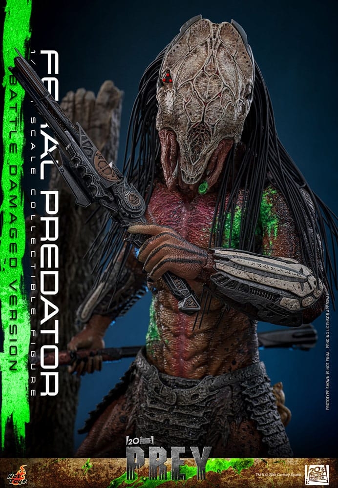 Feral Predator (Battle Damaged) par Hot Toys - figurine 1/6 Prey de 37 cm - TMS173