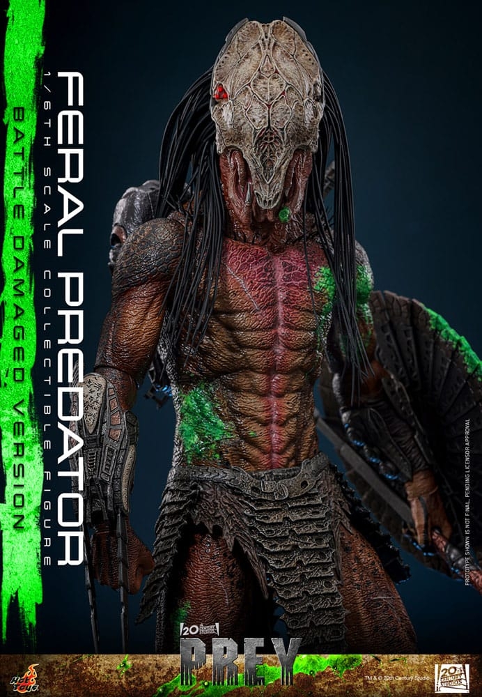 Feral Predator (Battle Damaged) par Hot Toys - figurine 1/6 Prey de 37 cm - TMS173