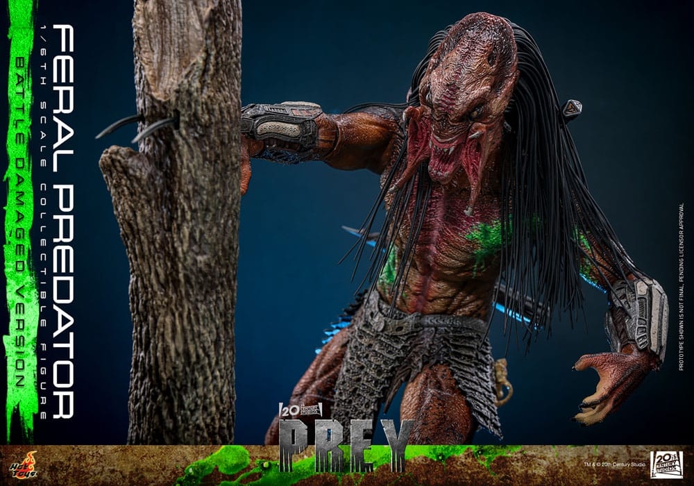 Feral Predator (Battle Damaged) par Hot Toys - figurine 1/6 Prey de 37 cm - TMS173