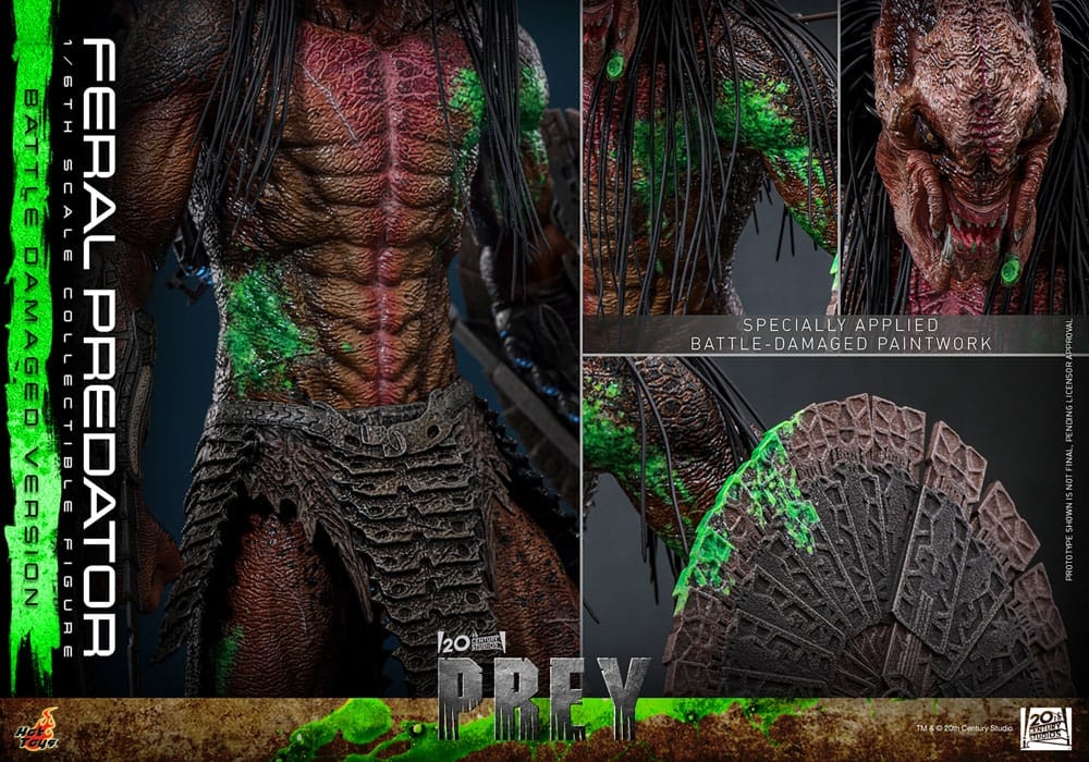 Feral Predator (Battle Damaged) par Hot Toys - figurine 1/6 Prey de 37 cm - TMS173