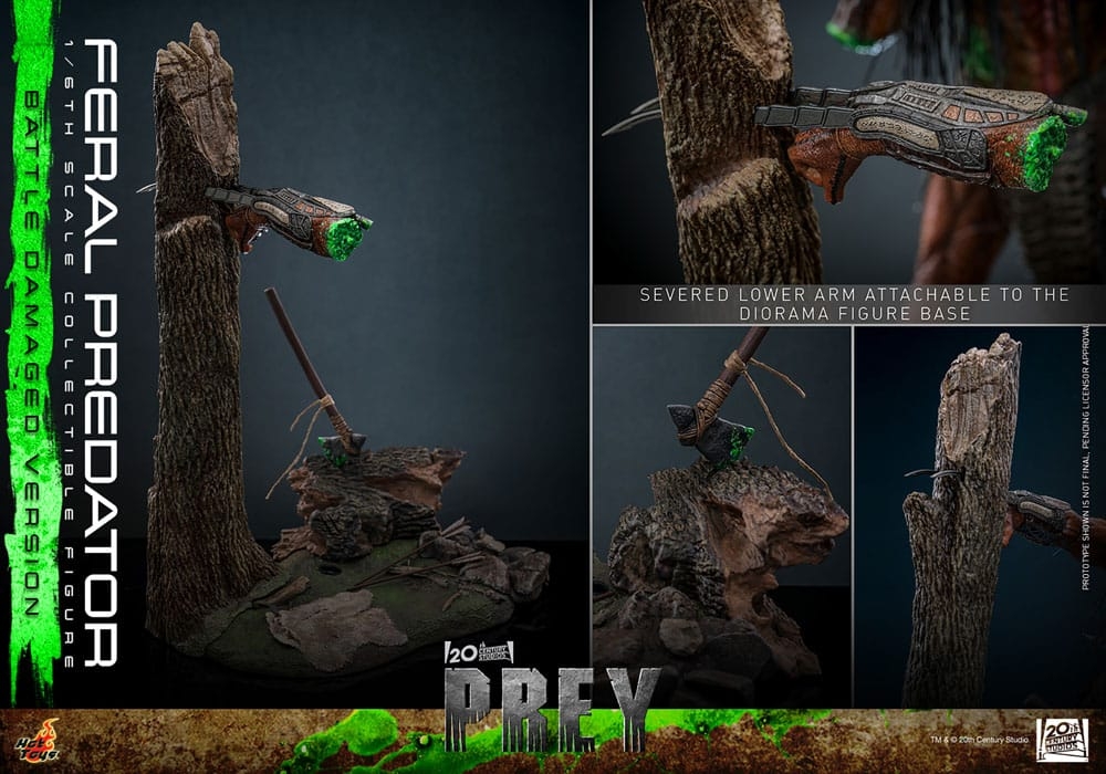 Feral Predator (Battle Damaged) par Hot Toys - figurine 1/6 Prey de 37 cm - TMS173