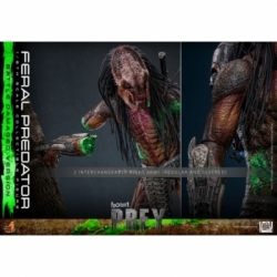 Feral Predator (Battle Damaged) van Hot Toys - Prey 1/6 schaal actiefiguur - TMS173