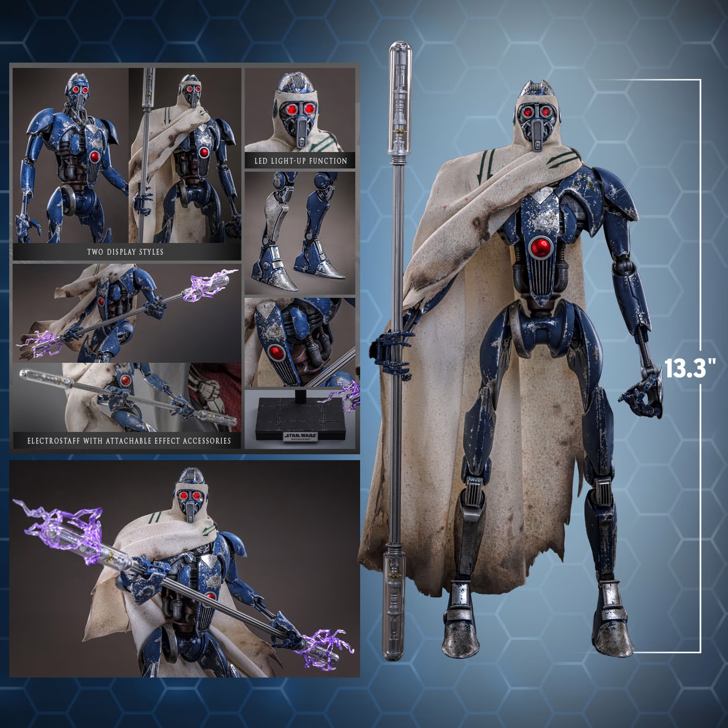 Magnaguard par Hot Toys - figurine 1/6 Star Wars Episode III : La Revanche Des Sith de 34 cm - MMS856