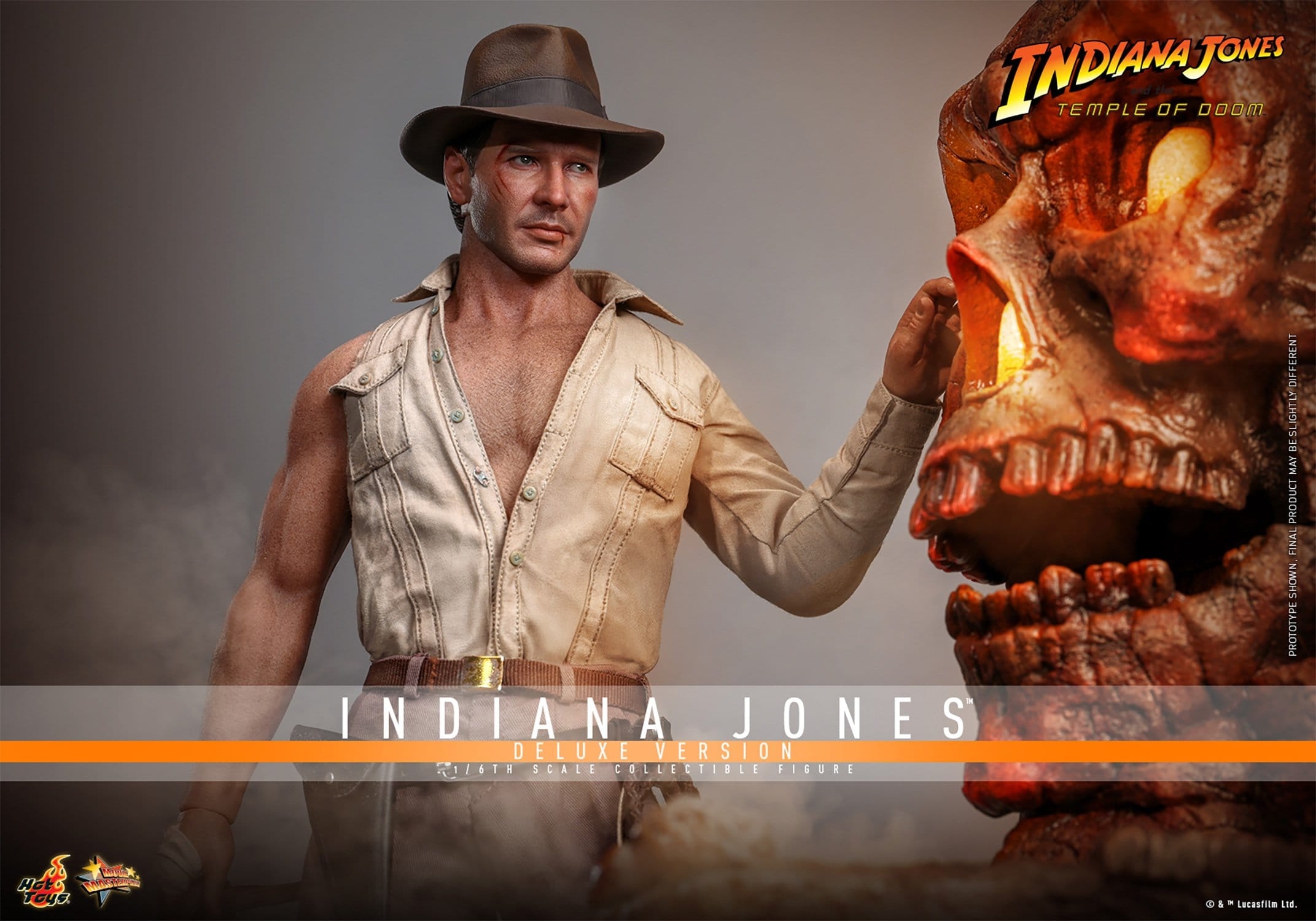 Indiana Jones by Hot Toys Deluxe version - MMS861 - Indiana Jones and the temple of doom 1/6 scale action figure