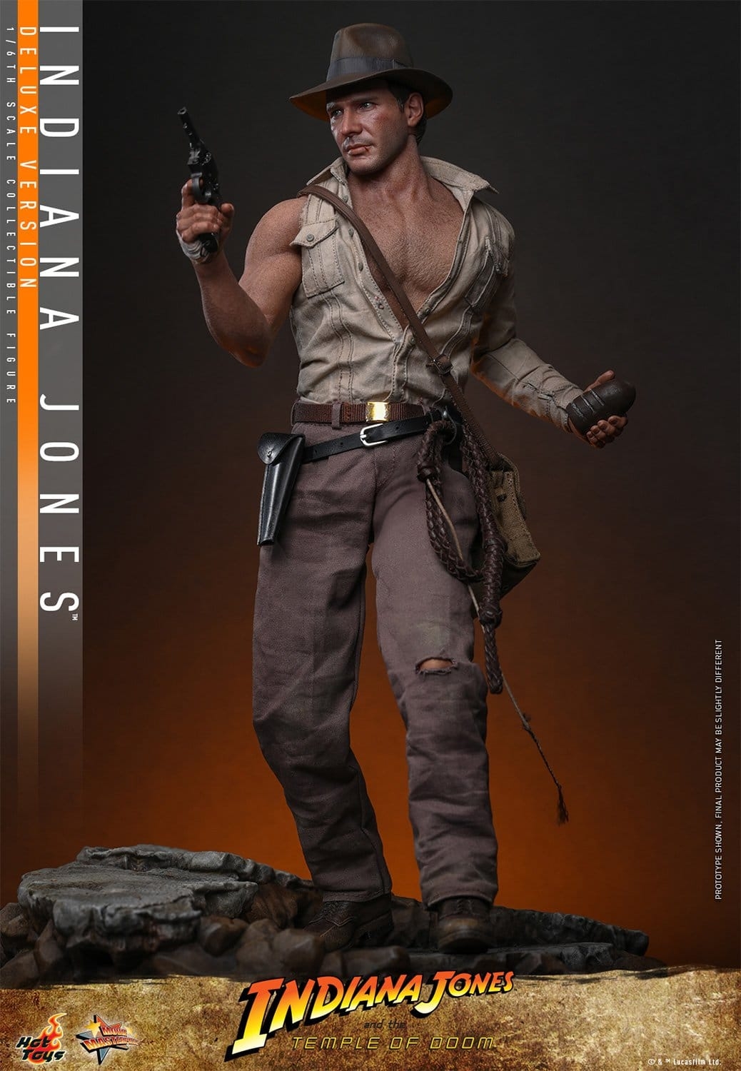 Indiana Jones by Hot Toys Deluxe version - MMS861 - Indiana Jones and the temple of doom 1/6 scale action figure