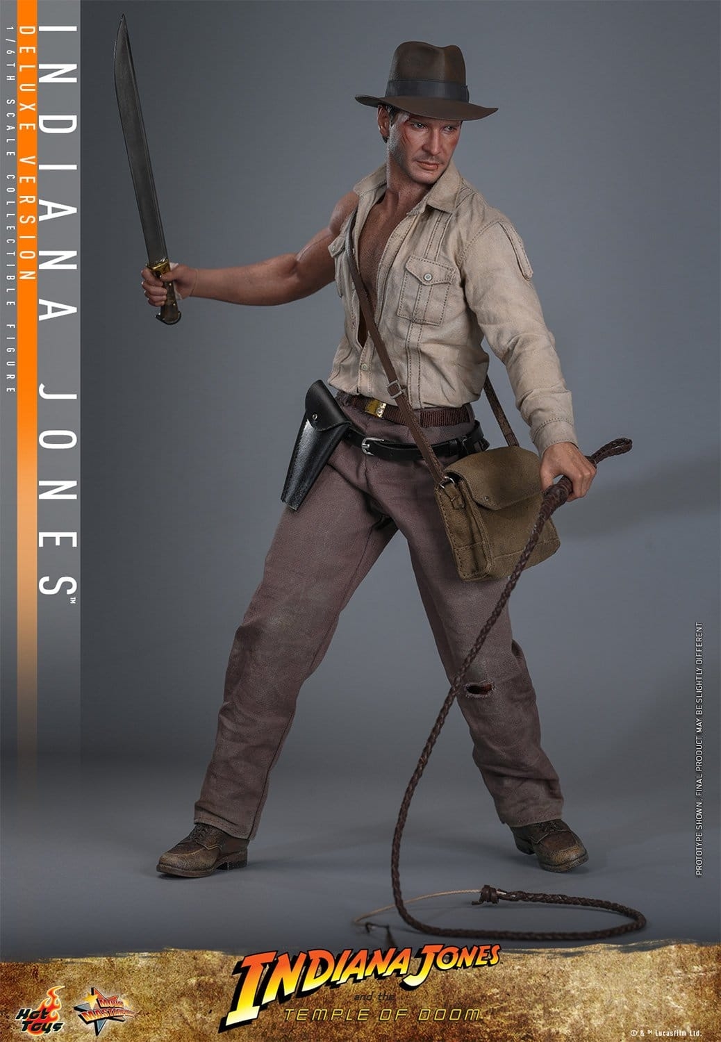 Indiana Jones by Hot Toys Deluxe version - MMS861 - Indiana Jones and the temple of doom 1/6 scale action figure