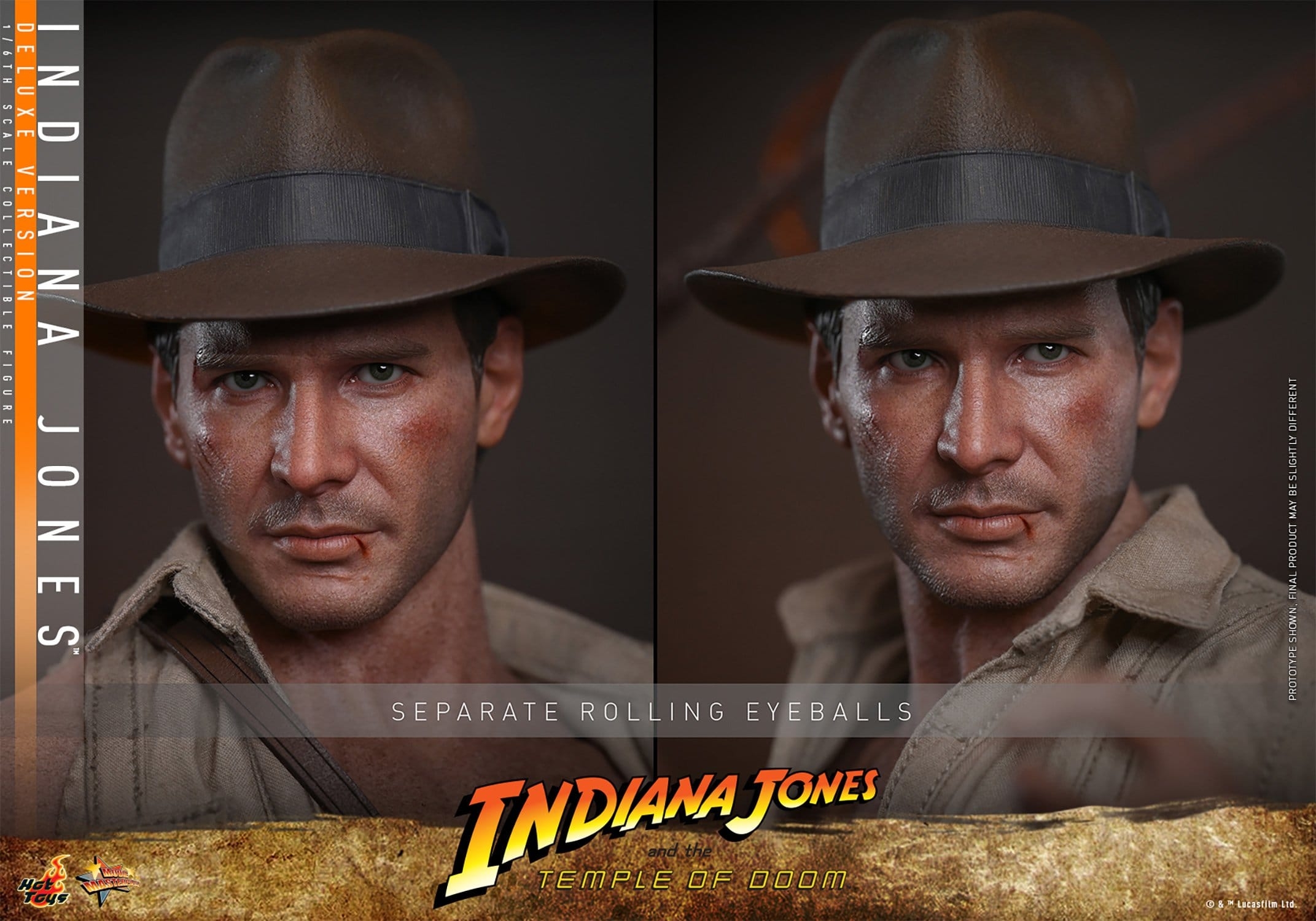 Indiana Jones by Hot Toys Deluxe version - MMS861 - Indiana Jones and the temple of doom 1/6 scale action figure