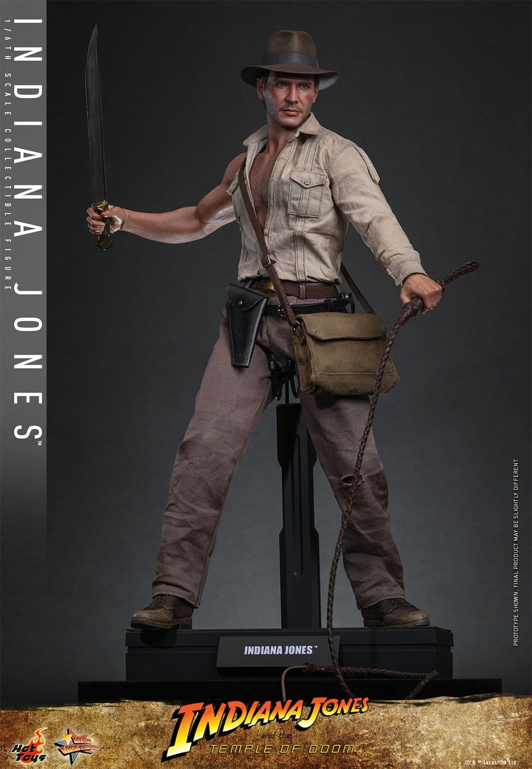 Indiana Jones by Hot Toys Collector version - MMS860 - Indiana Jones and the temple of doom 1/6 scale action figure
