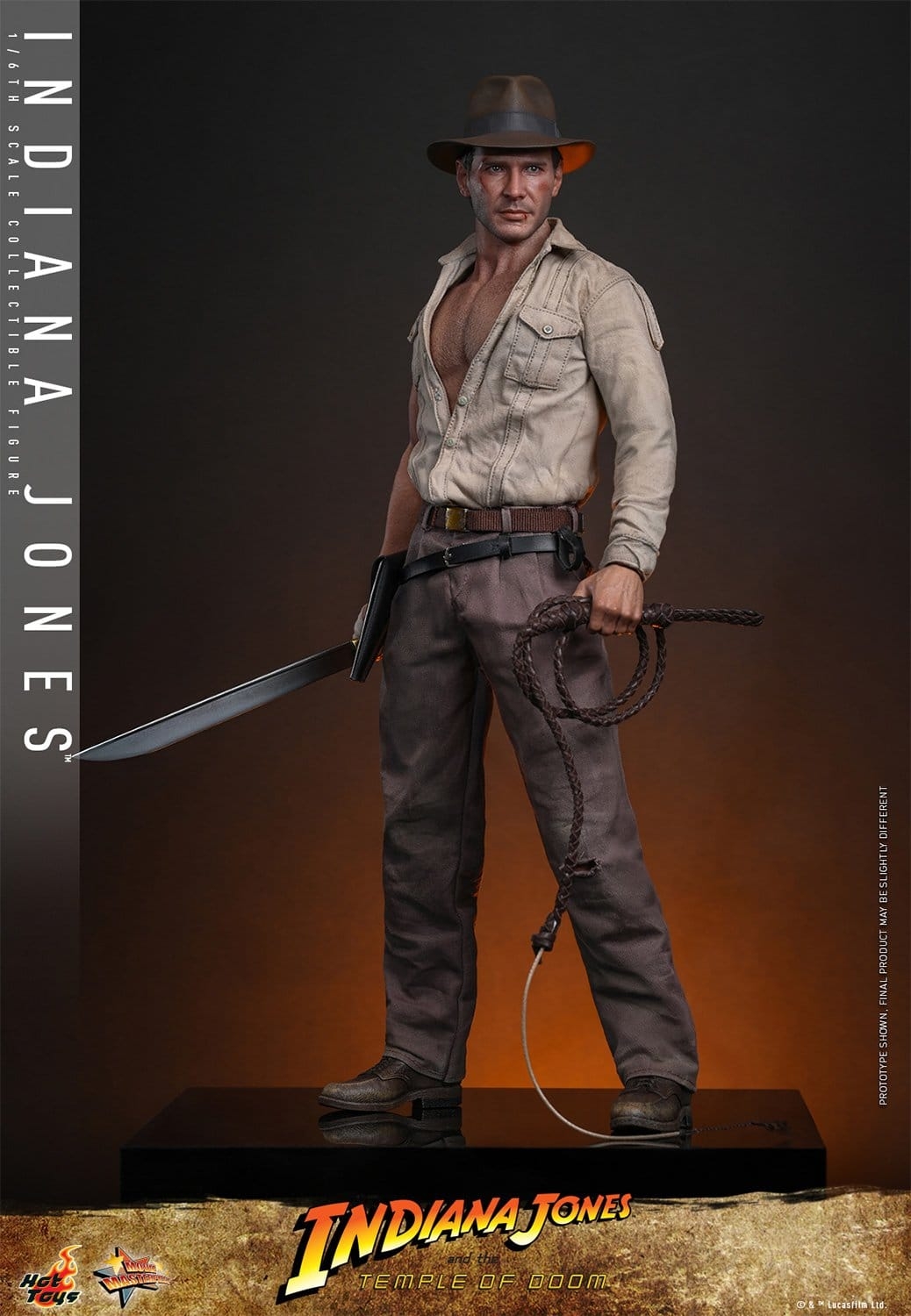 Indiana Jones by Hot Toys Collector version - MMS860 - Indiana Jones and the temple of doom 1/6 scale action figure