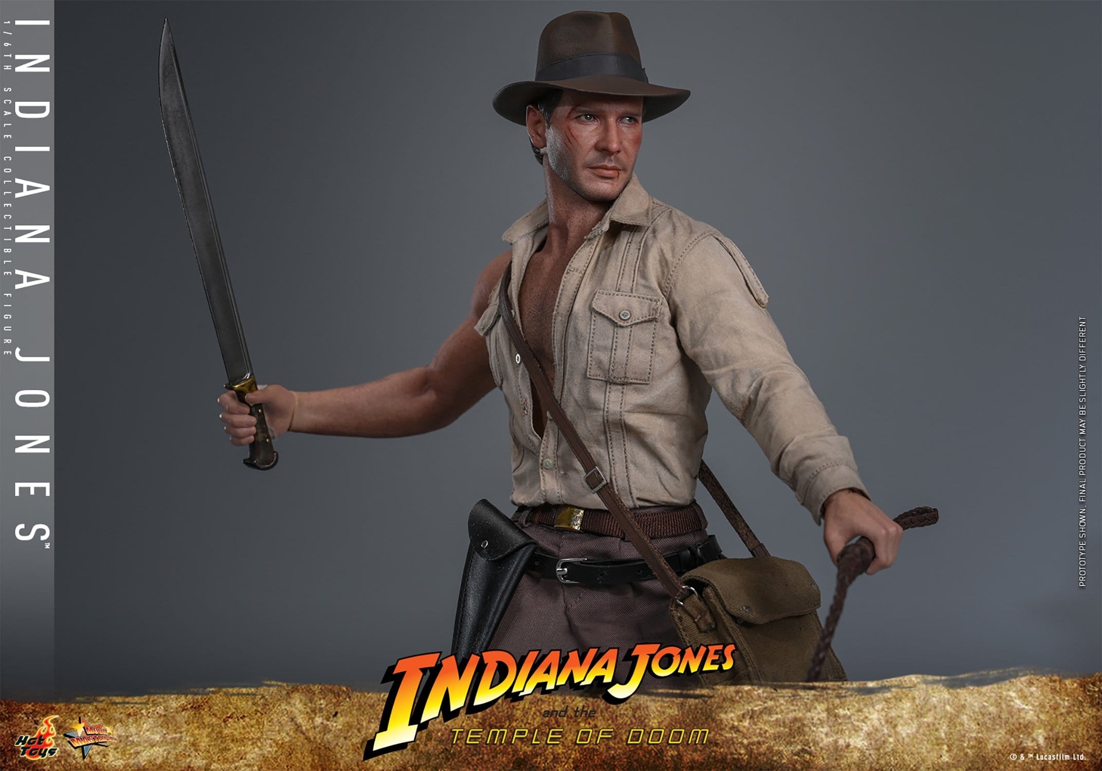 Indiana Jones by Hot Toys Collector version - MMS860 - Indiana Jones and the temple of doom 1/6 scale action figure