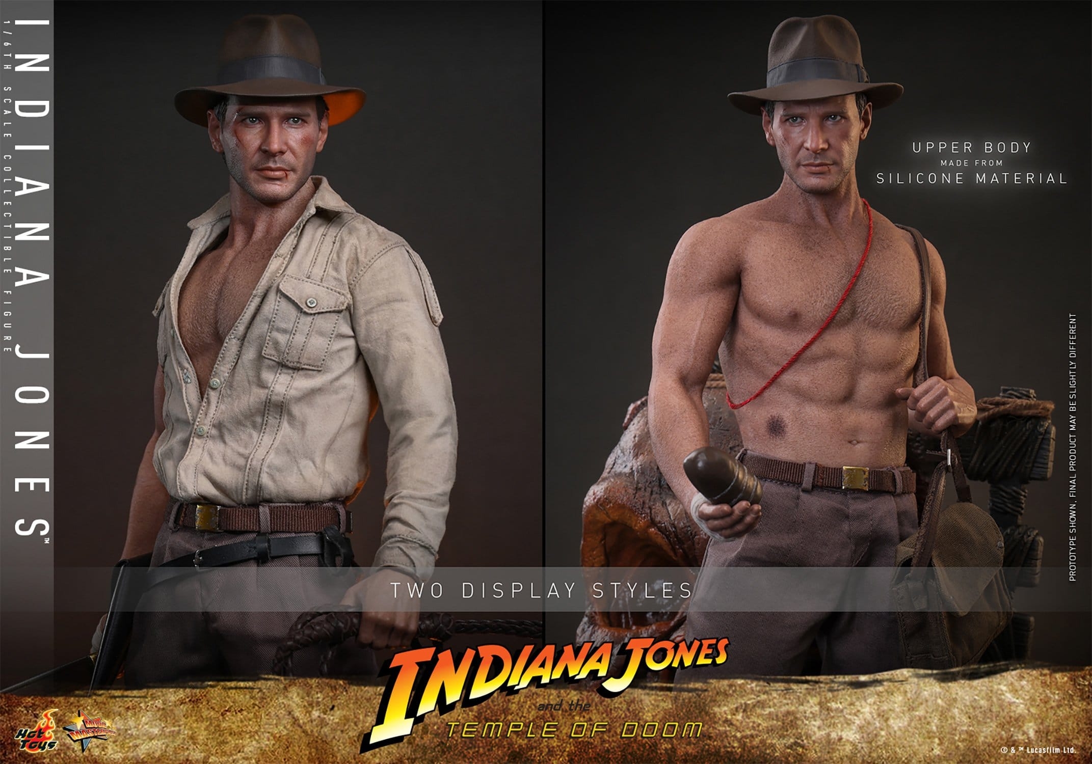 Indiana Jones by Hot Toys Collector version - MMS860 - Indiana Jones and the temple of doom 1/6 scale action figure