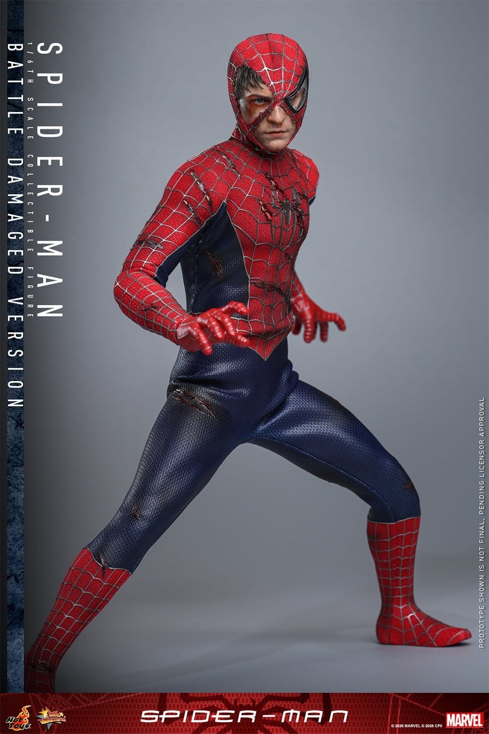 Spider-Man (Battle Damaged) by Hot Toys - MMS859 - Spider-Man 1/6 scale action figure
