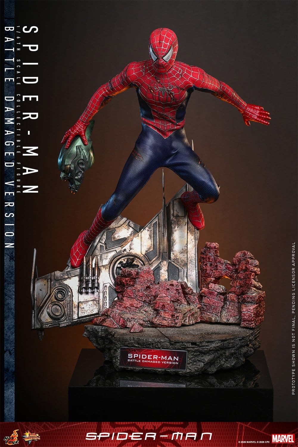 Spider-Man (Battle Damaged) by Hot Toys - MMS859 - Spider-Man 1/6 scale action figure