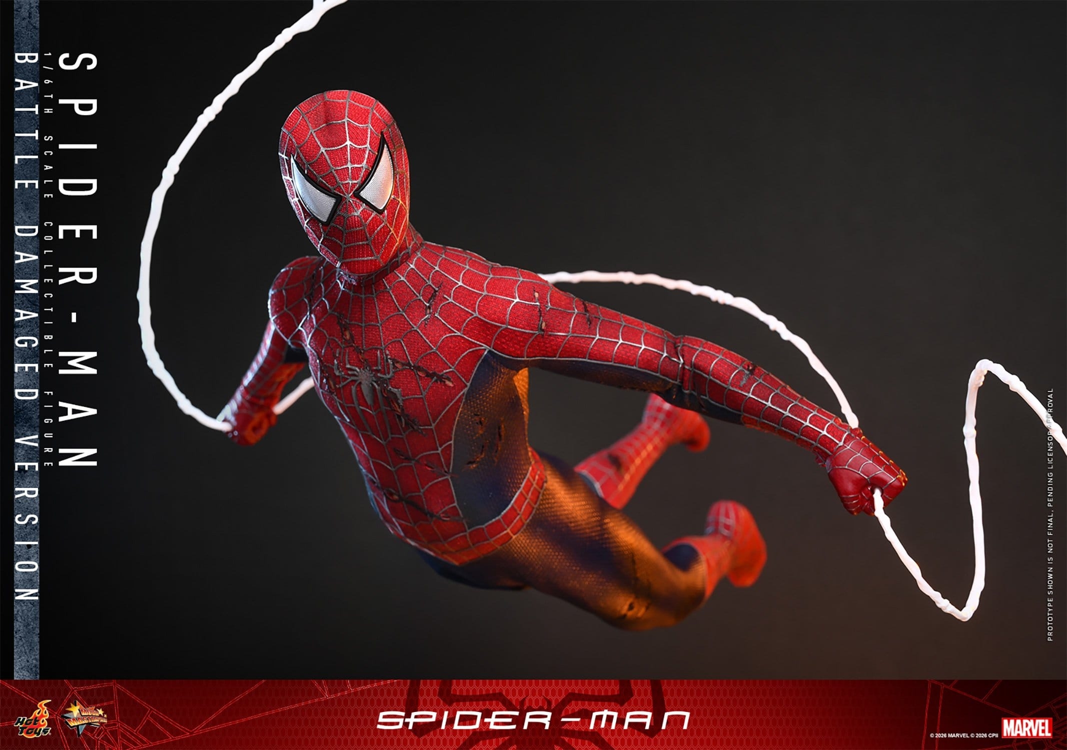 Spider-Man (Battle Damaged) by Hot Toys - MMS859 - Spider-Man 1/6 scale action figure