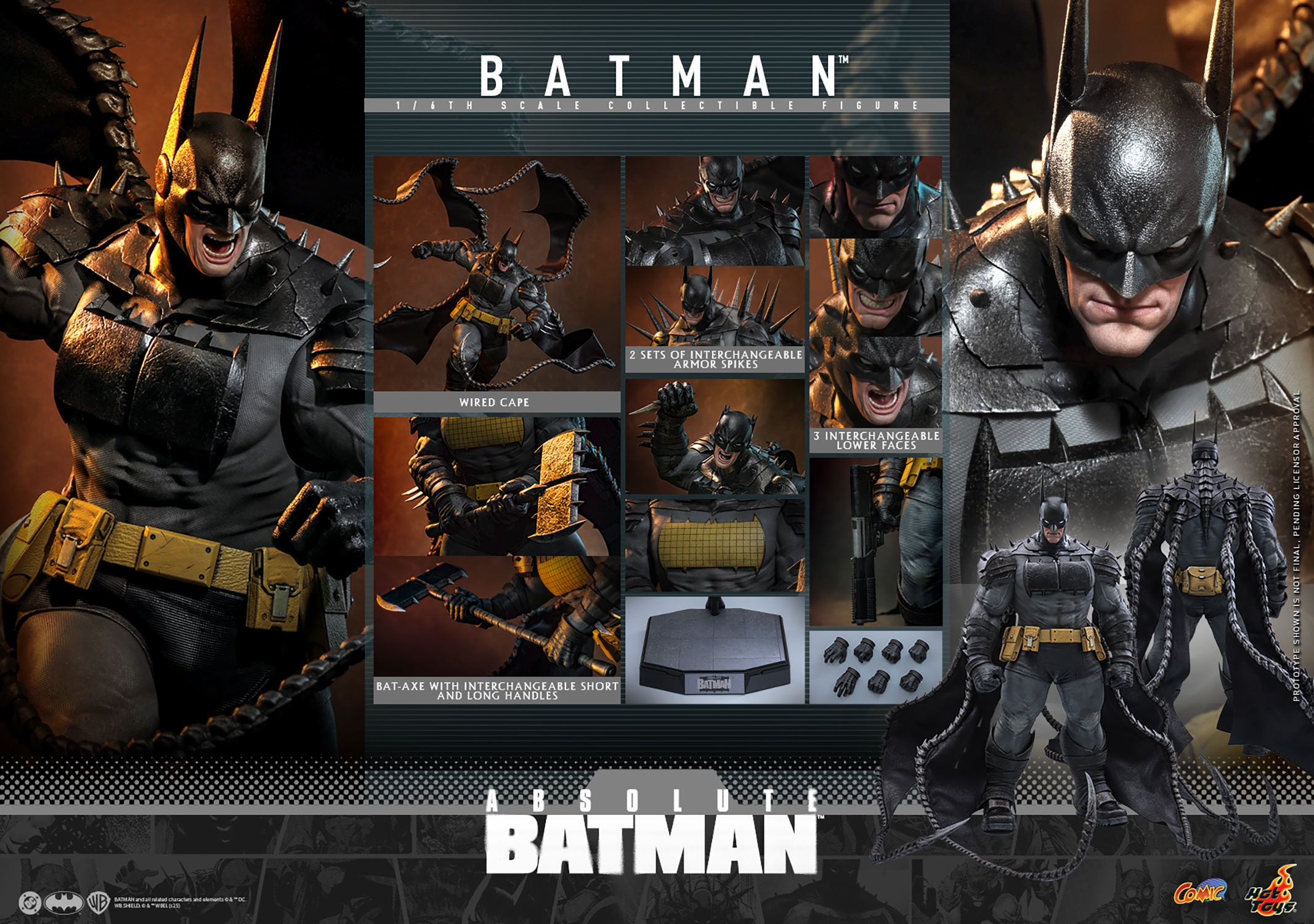 Batman par Hot Toys - figurine 1/6 Absolute Batman de 37 cm - CMS030