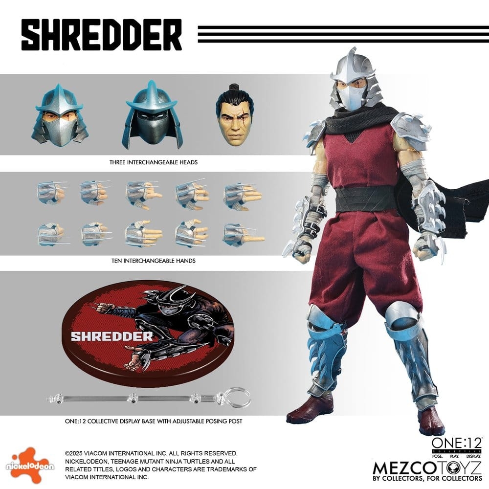 Shredder One:12 par Mezco - figurine 1/12 Tortues Ninja de 17 cm