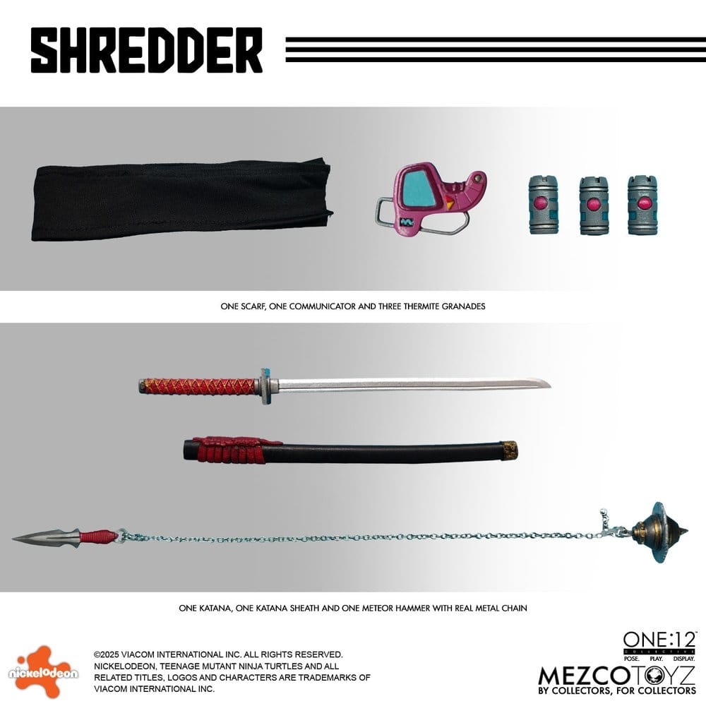 Shredder One:12 by Mezco - Teenage Mutant Ninja Turtles 1/12 scale action figure