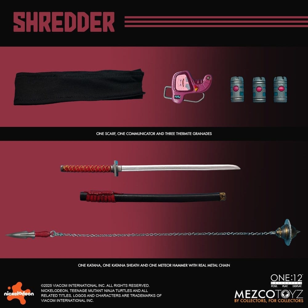 Shredder One:12 par Mezco - figurine 1/12 Tortues Ninja de 17 cm