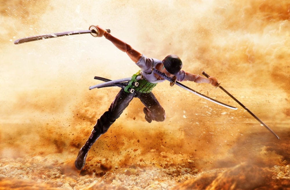 Roronoa Zoro (Romance Dawn) SH Figuarts Rerun par Bandai Tamashii Nations - figurine One Piece de 15 cm