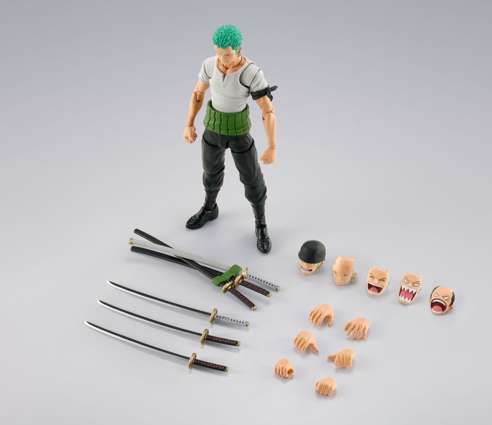 Roronoa Zoro (Romance Dawn) SH Figuarts Rerun par Bandai Tamashii Nations - figurine One Piece de 15 cm