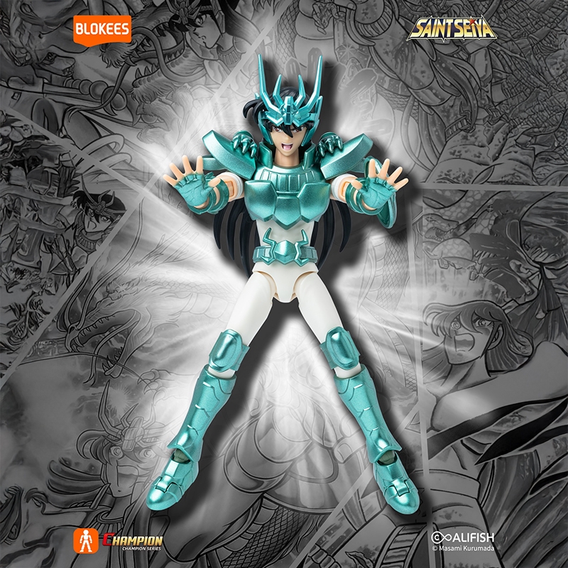 Dragon Shiryu Champion Class by Blokees - Saint Seiya 16 cm action figure