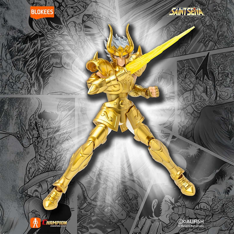 Shura du Capricorne Champion Class par Blokees - figurine Saint Seiya de 15 cm