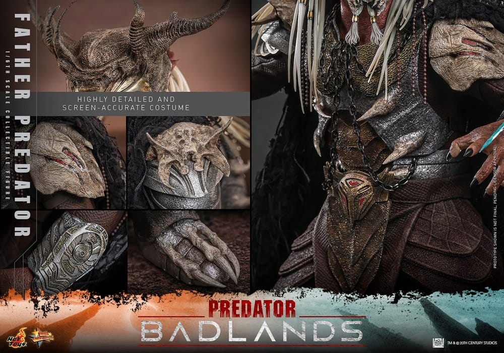Njohrr (Father Predator) par Hot Toys - figurine 1/6 Predator : Badlands de 36 cm