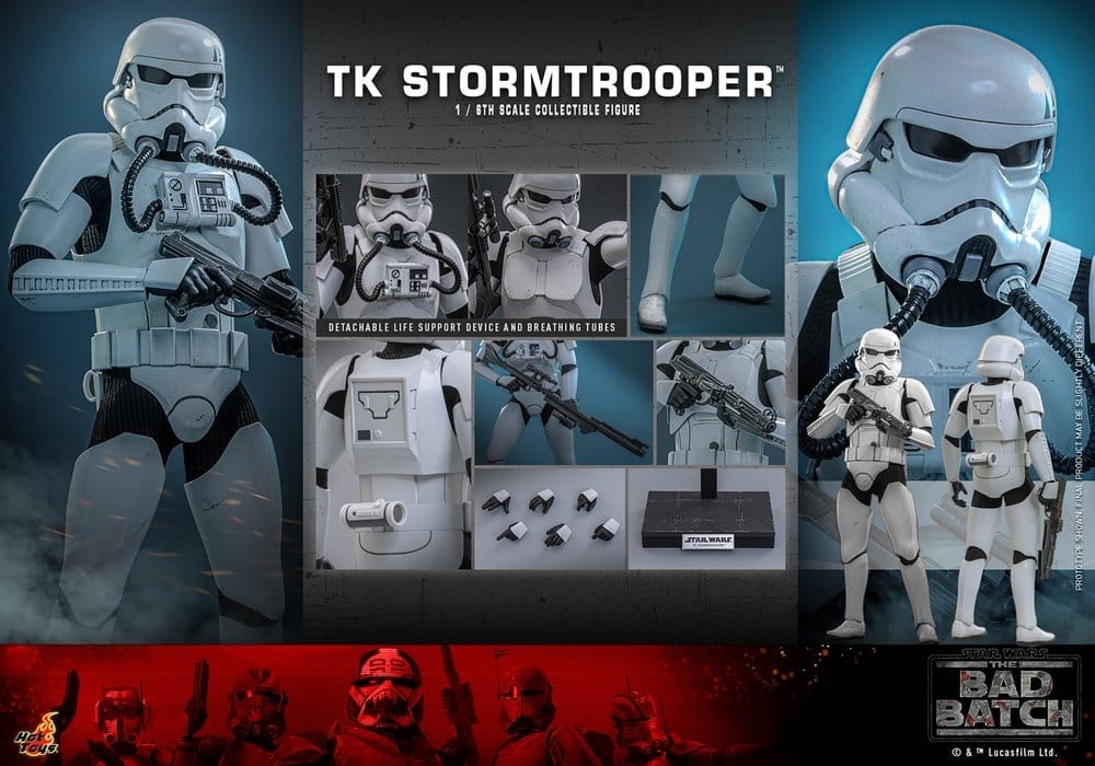 TK Stormtrooper par Hot Toys - TMS175 - figurine 1/6 Star Wars : The Bad Batch de 30 cm