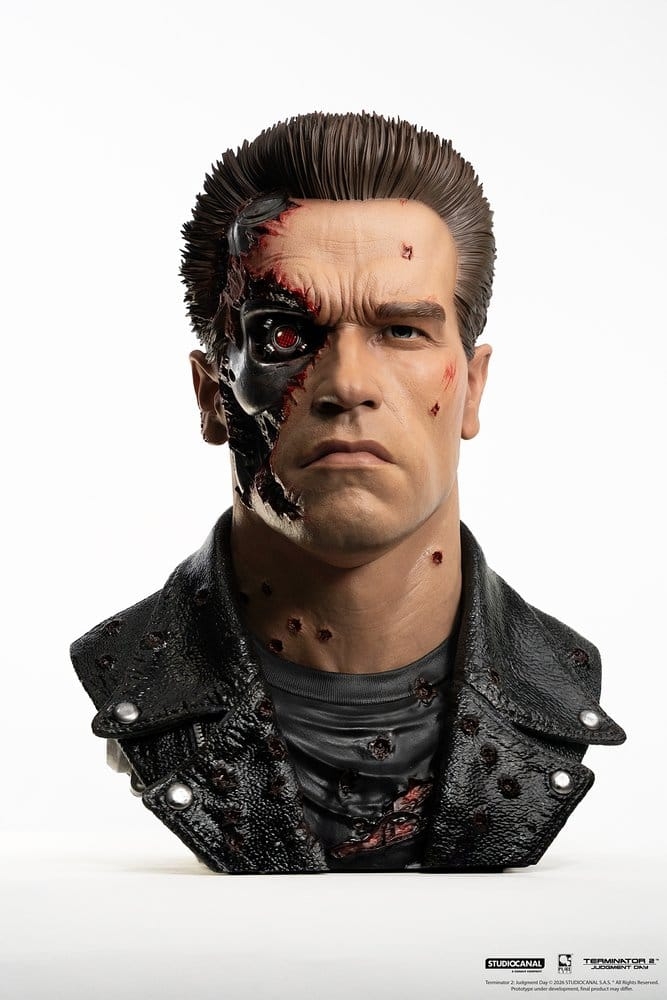 T-800 Model 101 Battle Damaged par Pure Arts - buste 1/1 Terminator 2 de 47 cm