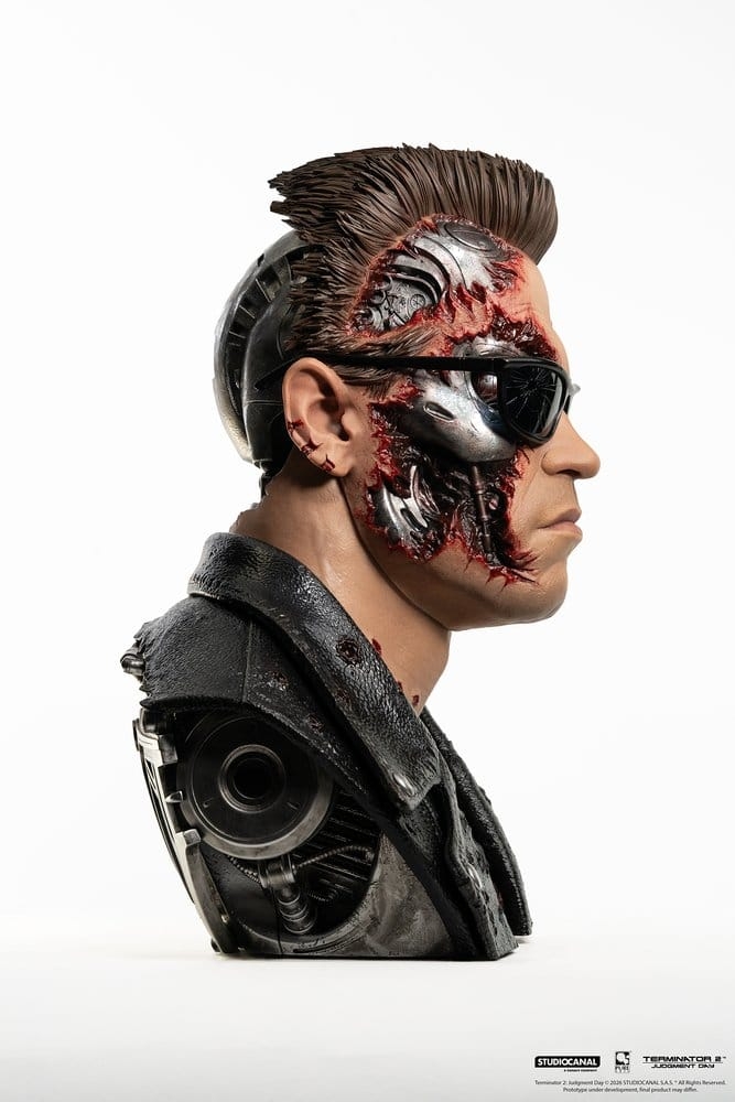 T-800 Model 101 by Pure Arts Battle Damaged - Terminator 2 1/1 scale bust
