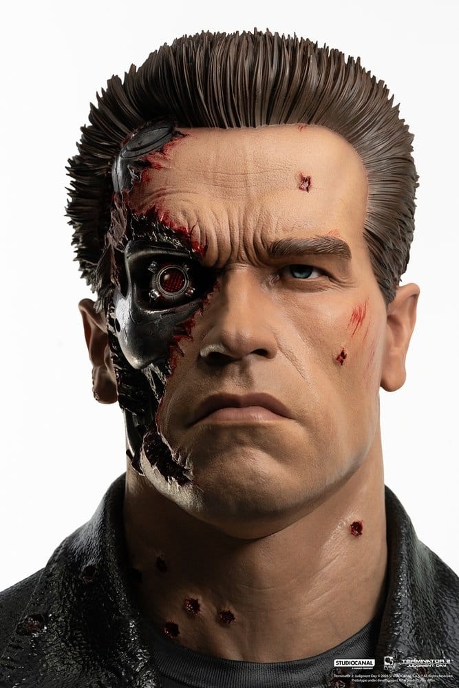 T-800 Model 101 by Pure Arts Battle Damaged - Terminator 2 1/1 scale bust