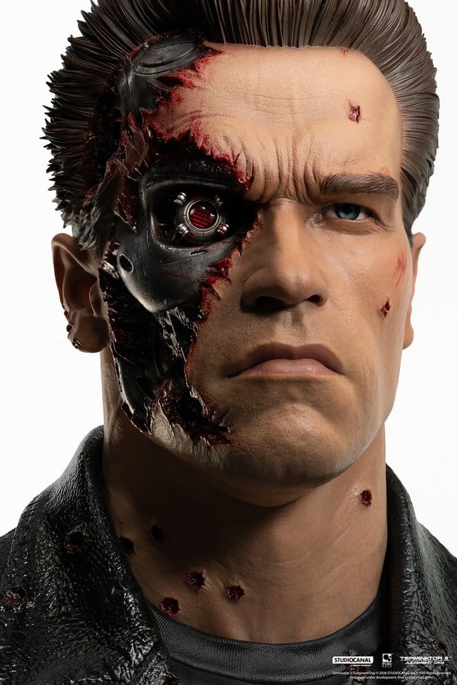 T-800 Model 101 by Pure Arts Battle Damaged - Terminator 2 1/1 scale bust