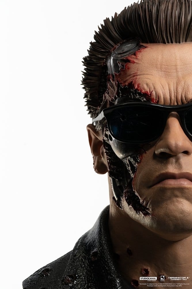 T-800 Model 101 by Pure Arts Battle Damaged - Terminator 2 1/1 scale bust