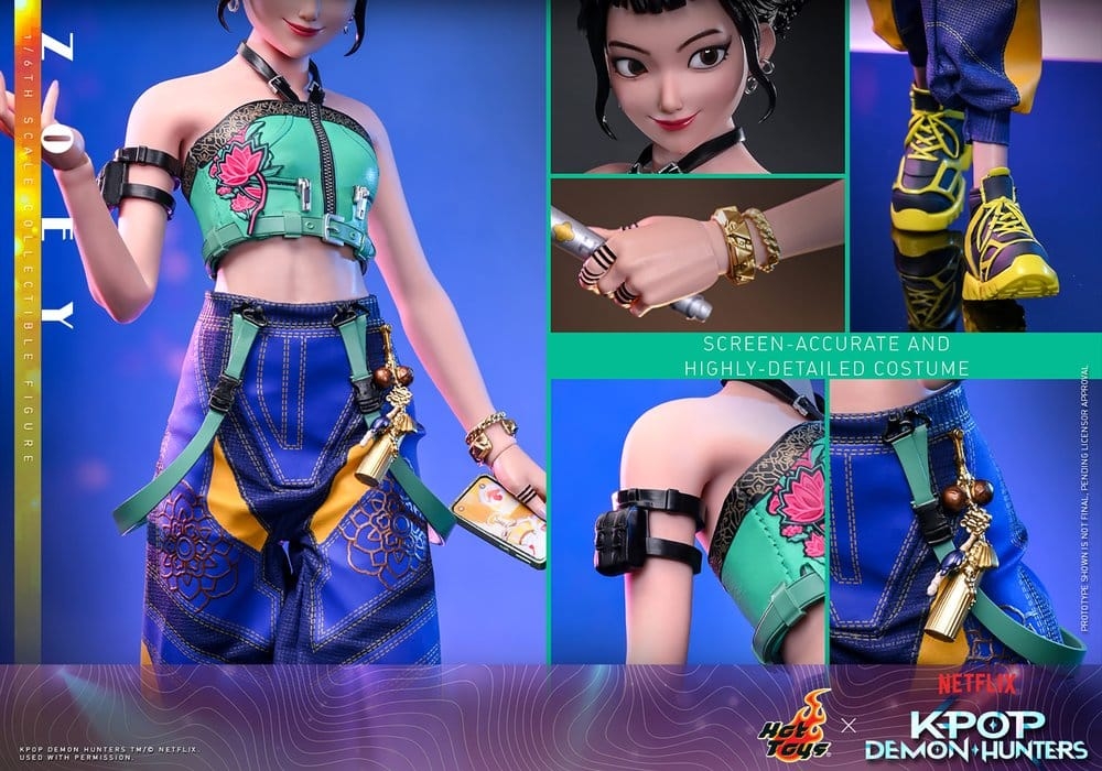 Zoey par Hot Toys - figurine 1/6 Kpop Demon Hunters de 27 cm