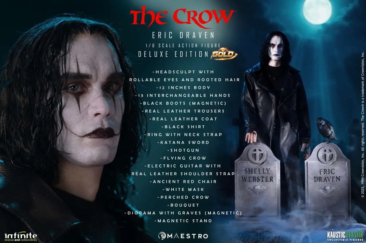 Eric Draven Maestro by Infinite Statue deluxe - The Crow 1/6 scale action figure