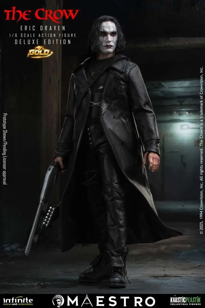 Eric Draven Maestro deluxe gold par Infinite Statue - figurine 1/6 The Crow de 30 cm