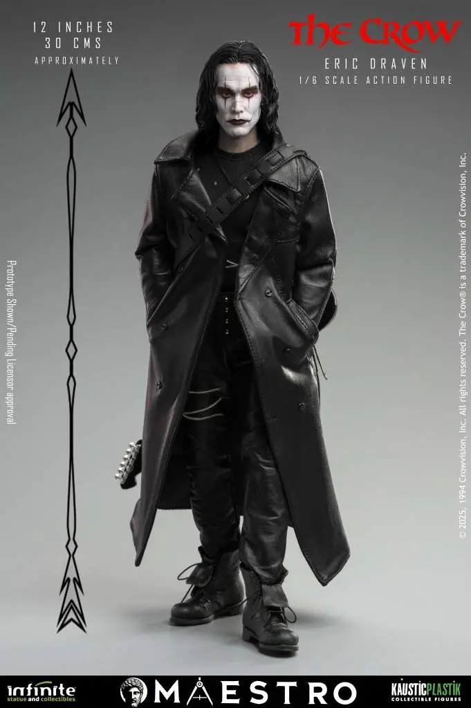 Eric Draven Maestro standard par Infinite Statue - figurine 1/6 The Crow de 30 cm