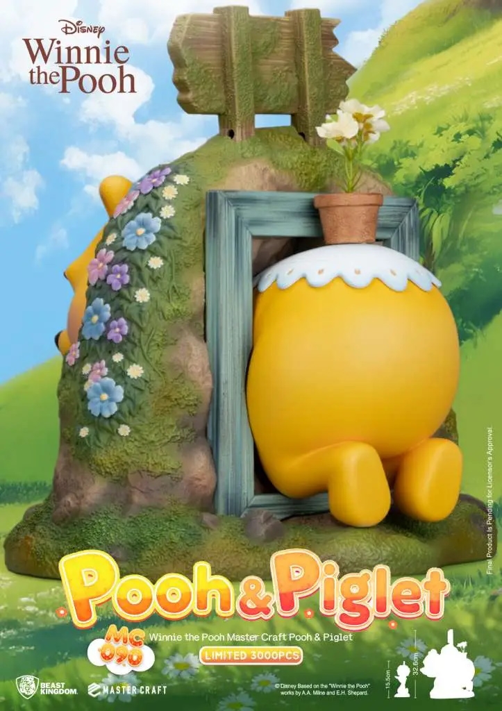 Winnie The Pooh and Pigglet Master Craft by Beast Kingdom - Disney 33 cm statue