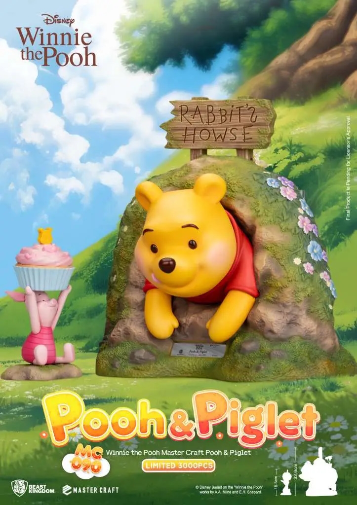 Winnie The Pooh and Pigglet Master Craft by Beast Kingdom - Disney 33 cm statue