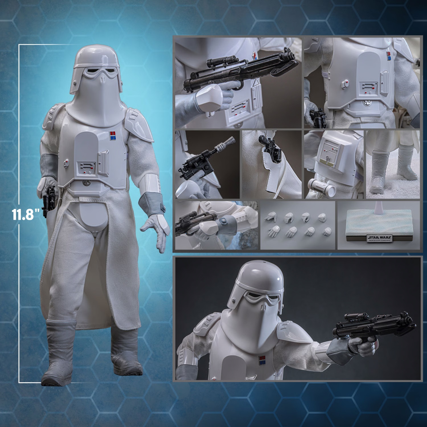 Snowtrooper Commander Exclusive par Hot Toys - MMS835 - figurine 1/6 Star Wars : L'Empire Contre-Attaque de 30 cm