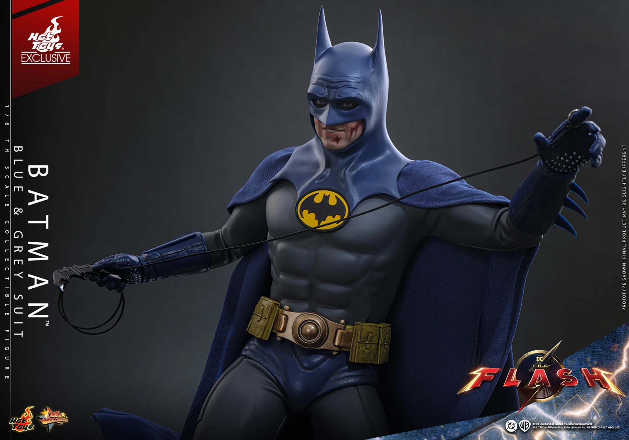 Batman (Blue and Grey Suit) par Hot Toys - MMS834 - figurine 1/6 The Flash de 30 cm